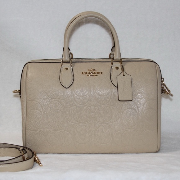 Coach Handbags - NWT COACH Rowan Large Satchel Bag In Signature Leather